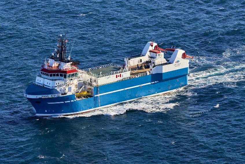 Clearwater Seafoods held a ceremony in Halifax Friday to officially launch the Anne Risley, a state-of-the-art factory vessel that will catch Arctic surf clams off Newfoundland and Labrador and Nova Scotia. - Clearwater Seafoods