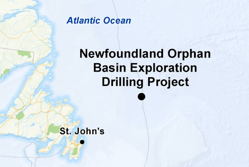 The Orphan Basin is located 350 kilometres east of St. John's. - Canadian Environmental Assessment Agency