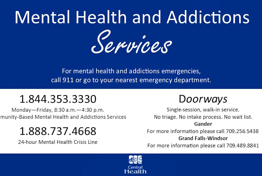Information about mental health and addiction services.