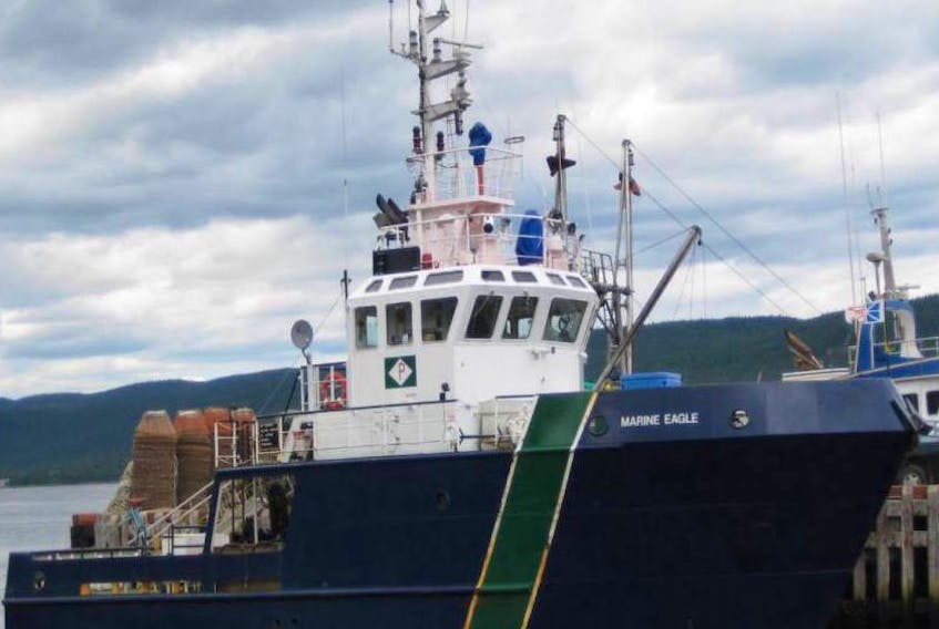 The MV Marine Eagle was temporarily taken out of service on Tuesday evening to fix an electrical issue with the ferry's controllable pitch propeller system. - Transportation and Works