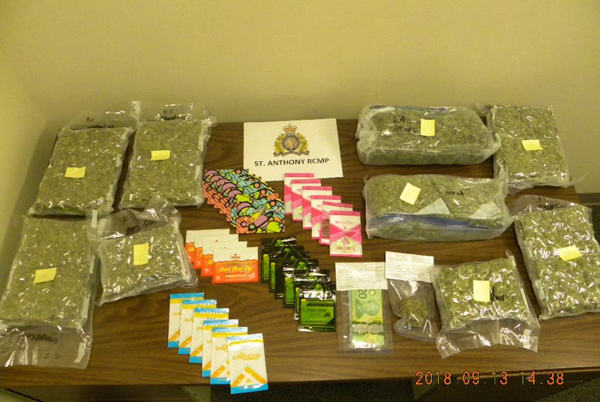 The St. Anthony RCMP seized nine pounds of cannabis, several packages of shatter, and cash on Sept. 13. A St. Anthony man has been charged in connection with the bust.