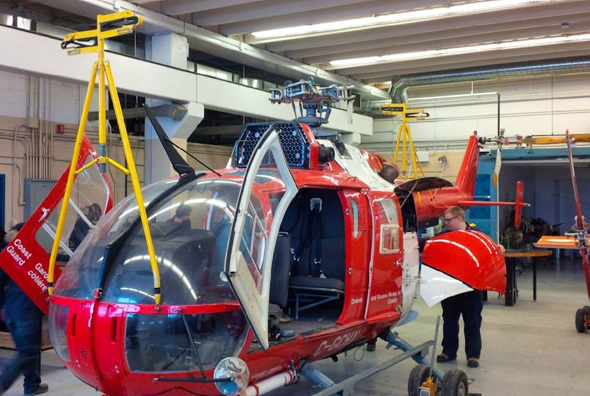 The aircraft maintenance engineering technician program at College of the North Atlantic’s Gander campus has received an Airbus BO105 helicopter. It was donated by the Canadian Coast Guard with the help of the National Training Association.