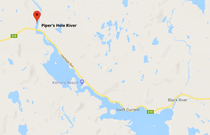 Sparkes Trucking Ltd. is looking to expand its sand quarry near the Piper's Hole River and estuary. - Google Maps