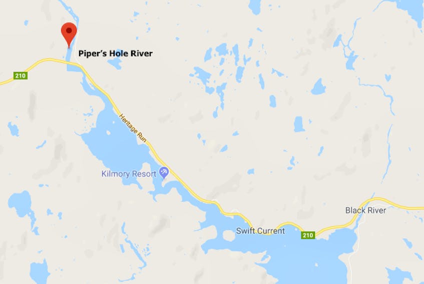 Sparkes Trucking Ltd. is looking to expand its sand quarry near the Piper's Hole River and estuary. - Google Maps