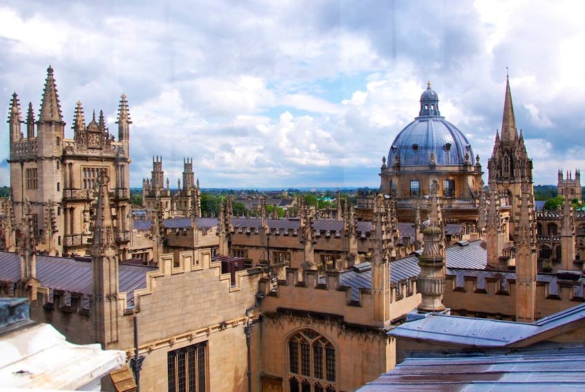 Oxford's skyline is peppered with spires and domes from its venerable colleges. - Cameron Hewitt