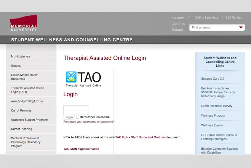 Therapist Assistant Online, an e-health technology that has been used to treat students with mental health issues at Memorial University since 2015, in now being offered throughout Newfoundland and Labrador. - www.mun.ca