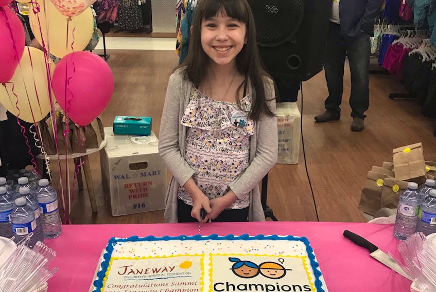 Sammi-Jo James, 13, of Point Leamington is the 2019 Janeway Children’s Miracle Network Champion.