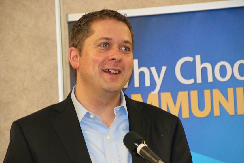 Andrew Scheer, leader of the Conservative Party of Canada, was in Truro to speak at a Truro & Colchester Chamber of Commerce luncheon. He also took questions from the floor during the event.