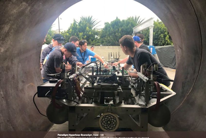 Paradigm Hyperloop will compete this weekend at the SpaceX Hyperloop Pod Competition in California. 