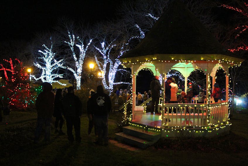 Huge crowds attended the Nov. 24 lighting ceremony for the Town of Yarmouth's Christmas tree and Frost Park.
