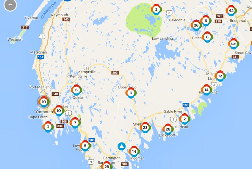 While Digby County was spared the brunt of the damage, more than 2,100 homes remain without power in Yarmouth and Shelburne counties. The Christmas Day storm delivered winds exceeding 100 km/hour and at its peak knocked out power to more than 90,000 customers across the province, Nova Scotia Power reports.