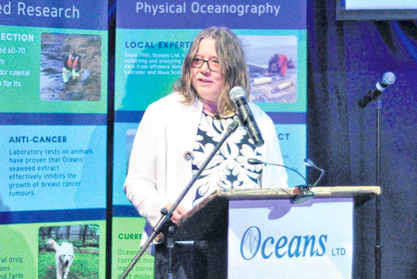 Oceans Ltd. president and CEO Judith Bobbitt announced Wednesday a ground-breaking discovery of anti-cancer properties in a particular type of seaweed found in coastal Newfoundland and Labrador waters. Following successful animal studies, the company is getting the molecule synthesized for safety trials. Human trials, Bobbitt says, could begin in a year. THE TELEGRAM