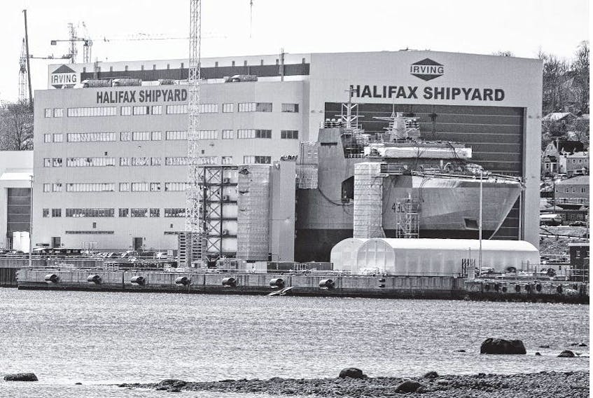Irving’s Halifax Shipyard. RYAN TAPLIN • THE CHRONICLE HERALD