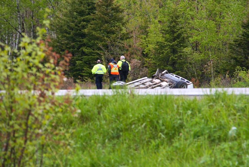 A motor vehicle accident on Highway 125 near Leitches Creek has closed a portion of the highway.
