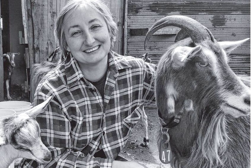 Heather Squires, owner of Sweetwood Farm in Blockhouse, will be hosting goat yoga once again early in July. ANDREW RANKIN • THE CHRONICLE HERALD