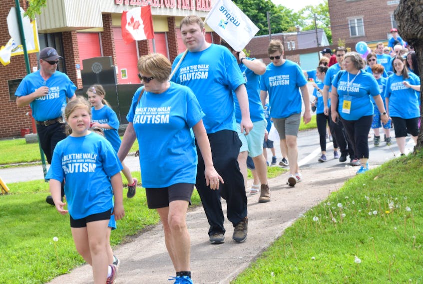 The annual Walk the Walk for Autism in Stellarton had more than 600 participants on Saturday.