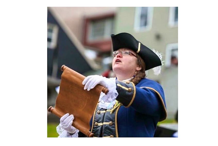 Anita Benedict of the town crier for the Municipality of East Hants. She will be the host crier when the provincial town crier competition is held in Maitland.
MUNICPALITY OF EAST HANTS PHOTO