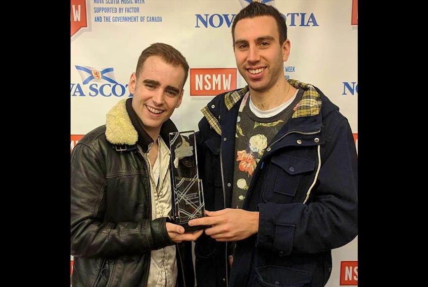 Mitchell Pineo, of Berwick, and JR Loeb together make up the electronic music duo Pineo and Loeb, and just took home the Music Nova Scotia Electronic Artist of the Year award.
