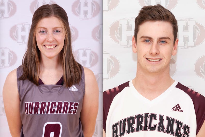 Lexi MacInnis and Nicholas Menzies are student-athletes at Holland College.