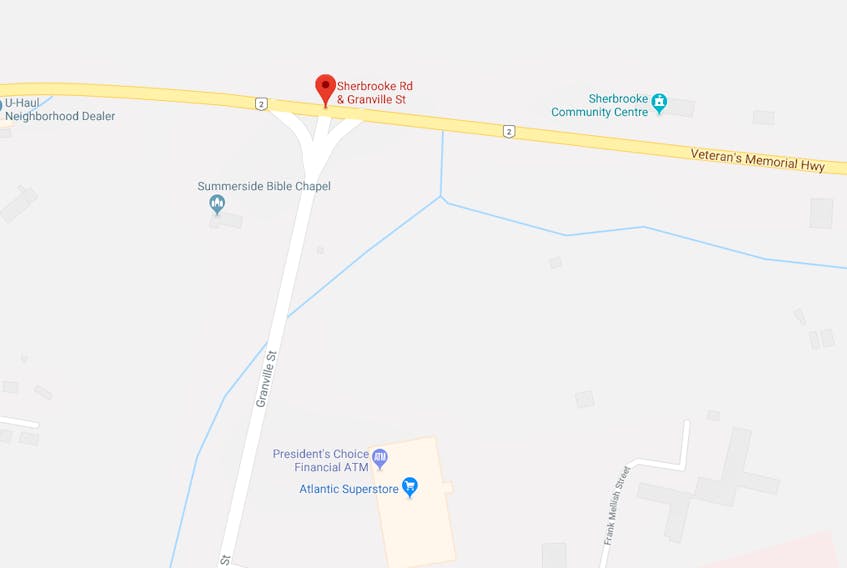 The Government of P.E.I. has issued a tender for the construction and completion of a roundabout at the intersection of Granville Street and Route 2 in Summerside. -Google Maps image