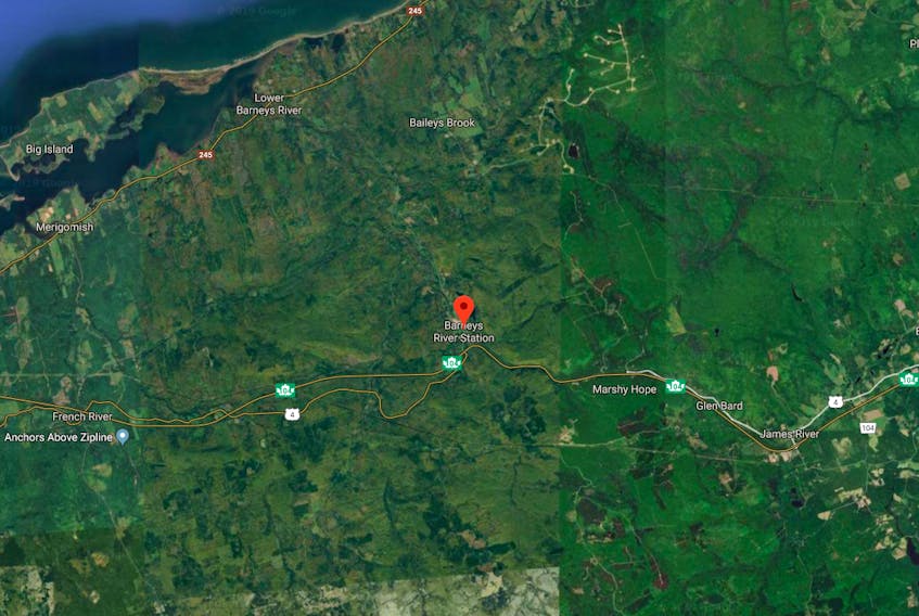 Land in the Piedmont Valley which straddles the Pictou and Antigonish county line is being surveyed for it's gold potential.
