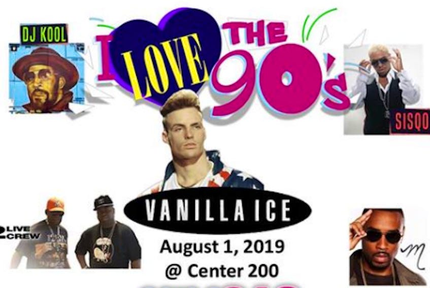 I Love the 90s tour is returning to Cape Breton with Vanilla Ice and DJ Kool among the acts performing.