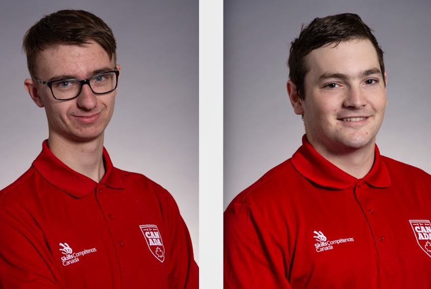Justin Buchanan, left, and Robbie McMahon will spend the next several weeks preparing to compete at the WorldSkills stage.