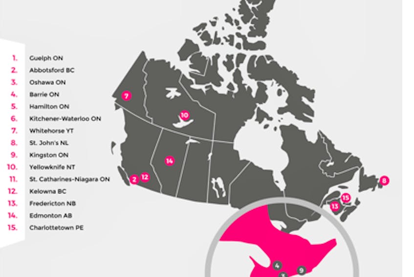 Online dating site Ashley Madison has ranked the cities in Canada for cheating tendencies.