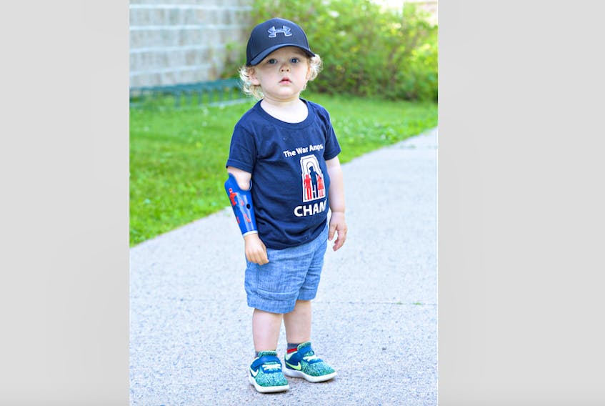 Two year-old Connor Yetman of Clarenville.
PHOTO COURTESY OF THE WAR AMPS