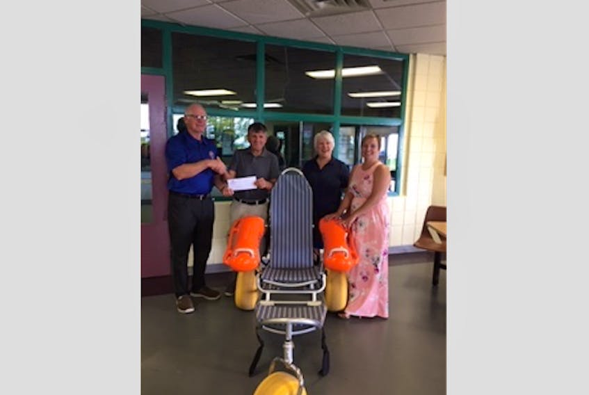 A grant from the federal government and fundraising through the Lion’s Club helped raise money for an all-terrain wheelchair.