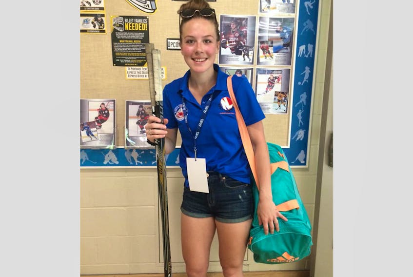 Alyson Thomas, 17, of L'Anse-au-Clair was recently named a member of Canada's U20 Ball Hockey Team. She'll play left wing for Canada at the 2020 ISBHF U20 World Cup held in Slovakia from July 2-5. CONTRIBUTED