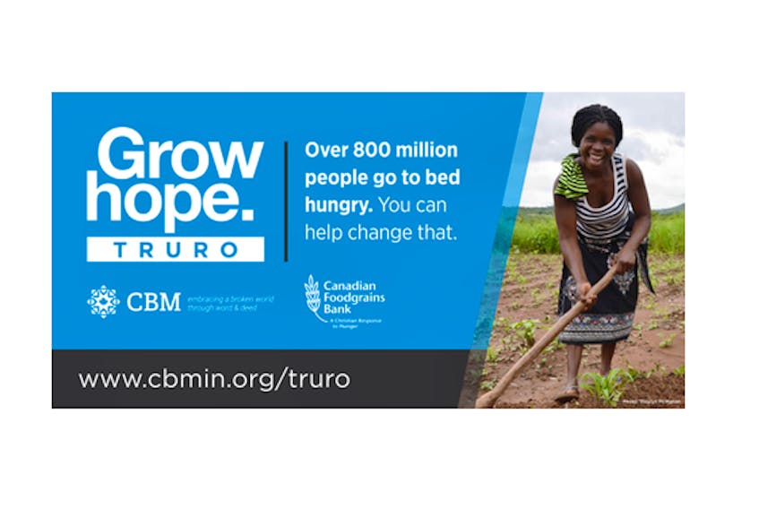 Esther Beza, a farmer in Malawi, is the smiling woman on the Grow Hope signs. She’s one of the people who’ve been helped through the Canadian Foodgrains Bank.