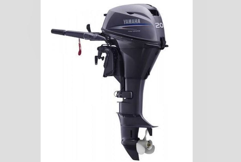 This outboard motor was stolen from a home in Springdale late last month.