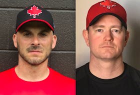 Jeff Ellsworth, left, and Mark Quinn are members of Softball Canada's junior national coaching staff.