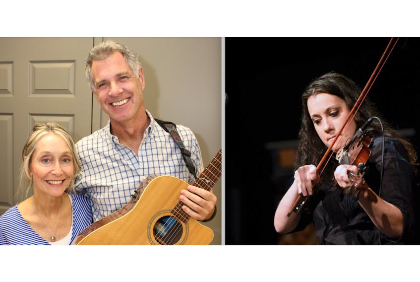 Jeannie Campbell and Charles Reid, left, and Keelin Wedge will appear at Trinity United Church in Summerside as part of a variety concert on Jan. 19.