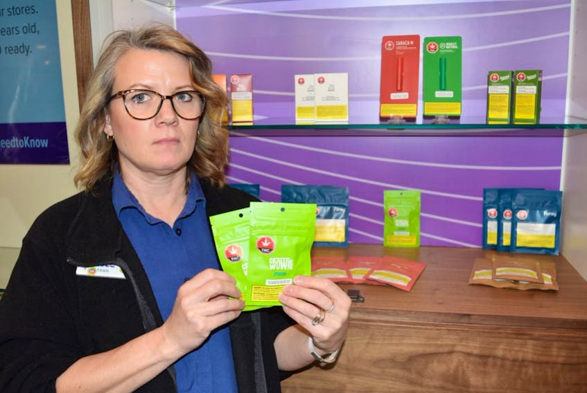 Fawn Richardson, who works at the NSLC in Truro, says the cannabis section often runs out of edibles. Three shipments arrived between Dec. 23 and Jan. 10, and sold out in about two days, due to high customer demand.
