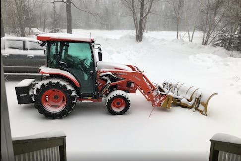 The picture of this plow appeared with a Facebook post from Kilmory Resort Friday that they'd be open for travellers caught in the storm. Photo courtesy Facebook
