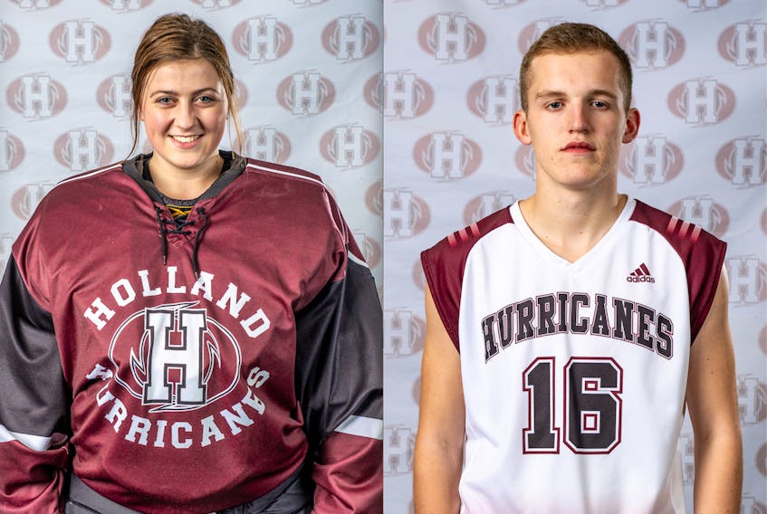 Maddy Doherty and Cole McKey are student-athletes at Holland College.