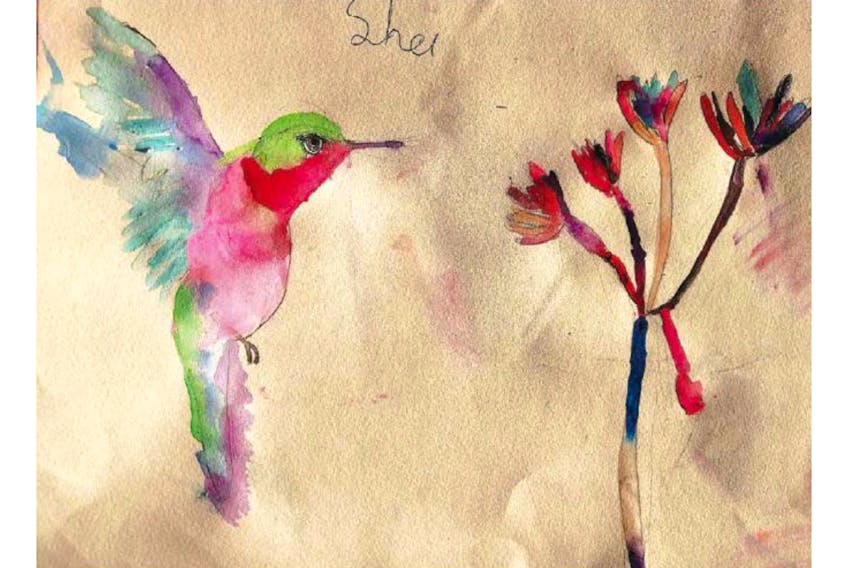 Picture of the Day by seven-year-old Shu Ge.