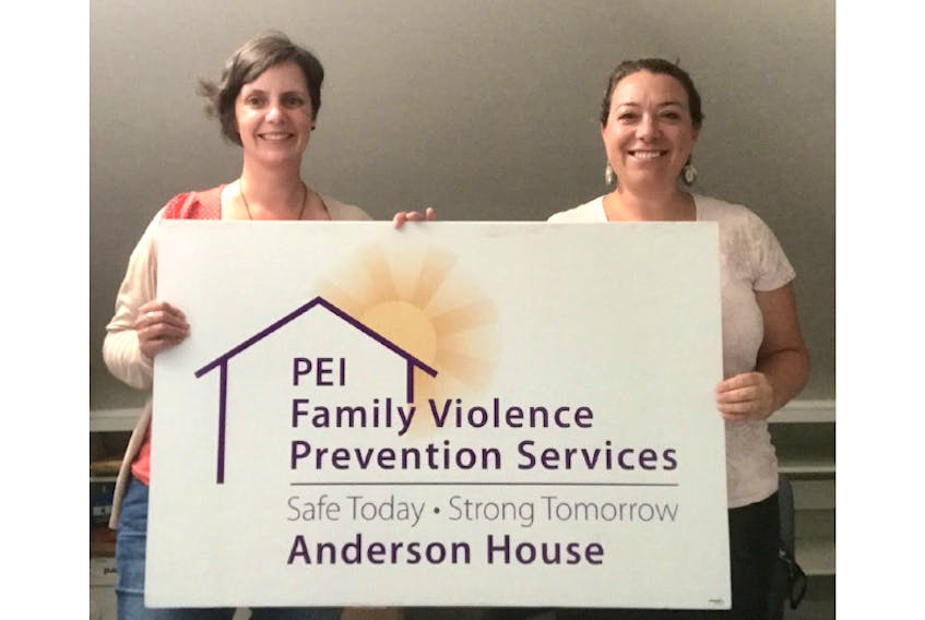 P.E.I. Family Violence Prevention Services received a $5,000 donation from Upstreet Craft Brewing. From left, Danya O’Malley, executive director of P.E.I. FVPS, and Lindsay Merrill, development co-ordinator.