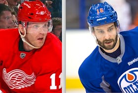 Former NHLers Danny Cleary (left) and Teddy Purcell headline the latest class of inductees to the Newfoundland and Labrador Hockey Hall of Fame. — NHL.com/Postmedia News
