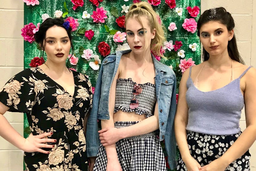 Robyn Horwood, Eilish Hanlon and Oliva Legge organized and staged a fashion show on May 11 at Exploits Valley High in Grand Falls-Windsor, with all proceeds going to the Canadian Cancer Society.