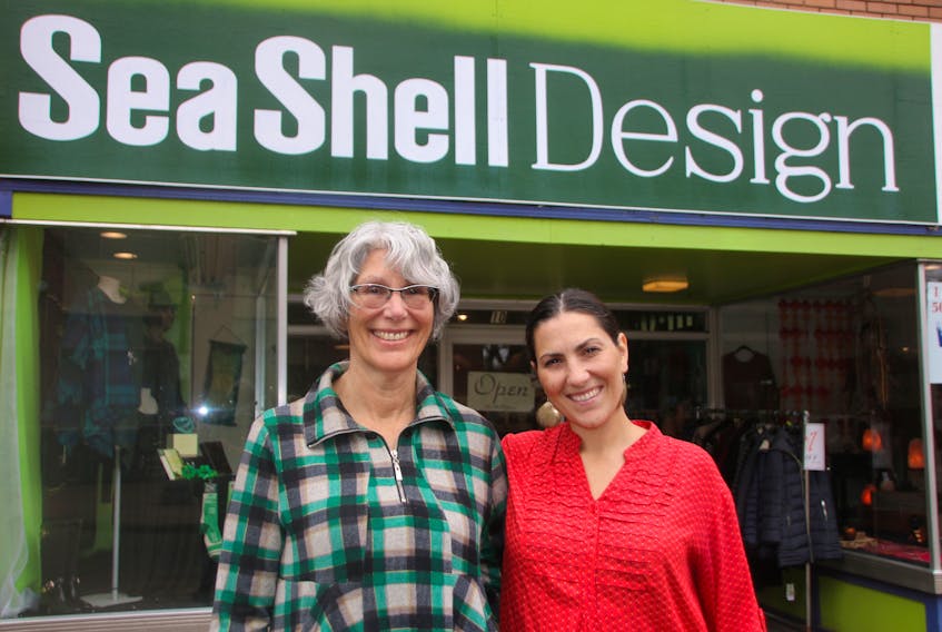 Shelley Austin has decided to close Sea Sell Design, but she’s thrilled that her daughter Mariah Kearney is moving her business into the Inglis Place building. Sea Shell Design will close at the end of April.