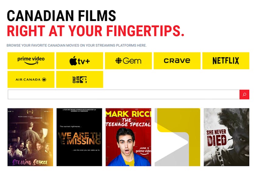 Users can now browse Telefilm.ca/en/SeeItAll to see what content is currently available to stream on popular platforms. - Photo Contributed.