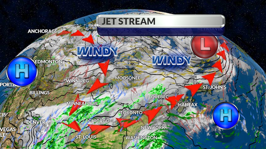 The jet stream stretched across Labrador all summer and the majority of the rain-makers have tracked north of the region. - WSI
