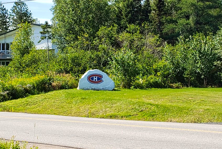 With just a little bit of paint and some very good taste, someone turned an old rock into a thing of beauty. Andre Beaver and his friend were riding their ATVs between Clarenville and Gander N.L. when they happened upon this lovely photo opportunity. No word yet on whether Andre plans on duplicating this in his yard in Eastern Passage N.S.