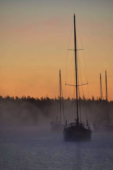 September fog can set the stage for some amazing photography. Amanda MacLeod spotted this beautiful fog lifting off the water in St. Peter’s, N.S. last weekend.  We’re glad she thought to snap a picture and send it along. Grandma Says: “a summer fog for fair, a winter fog for rain”.