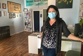 Rene Ross, executive director of the Sexual Health Centre for Cumberland County, is in the centre’s new home on Church Street in Amherst. The centre made the move from its former home on Elmwood Drive in the midst of the COVID-19 pandemic.