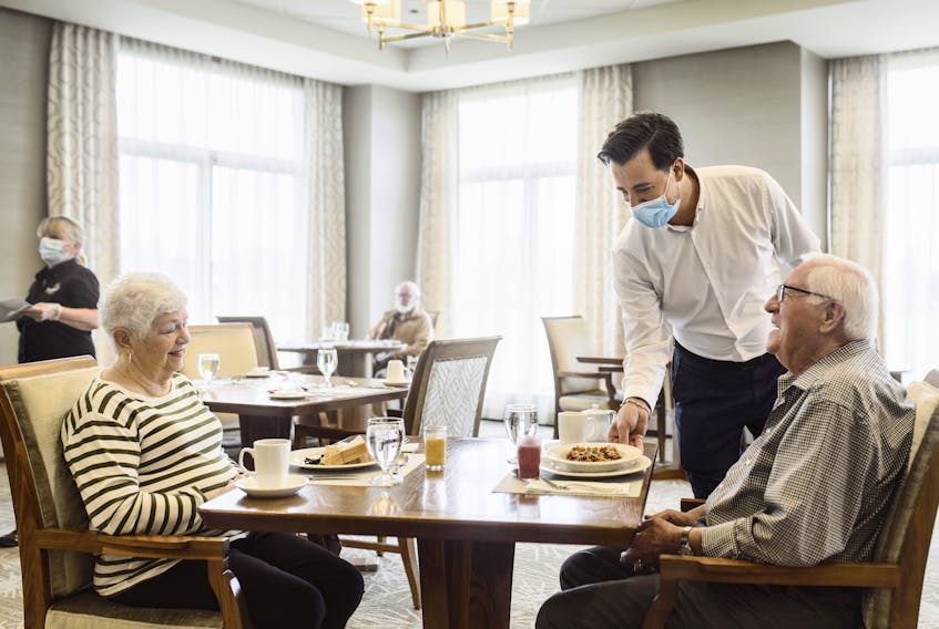 Parkland residences have COVID-19 health and safety protocols in place for residents, staff and visitors, while also maintaining social activities for seniors. - Photo Courtesy Parkland Retirement Living.