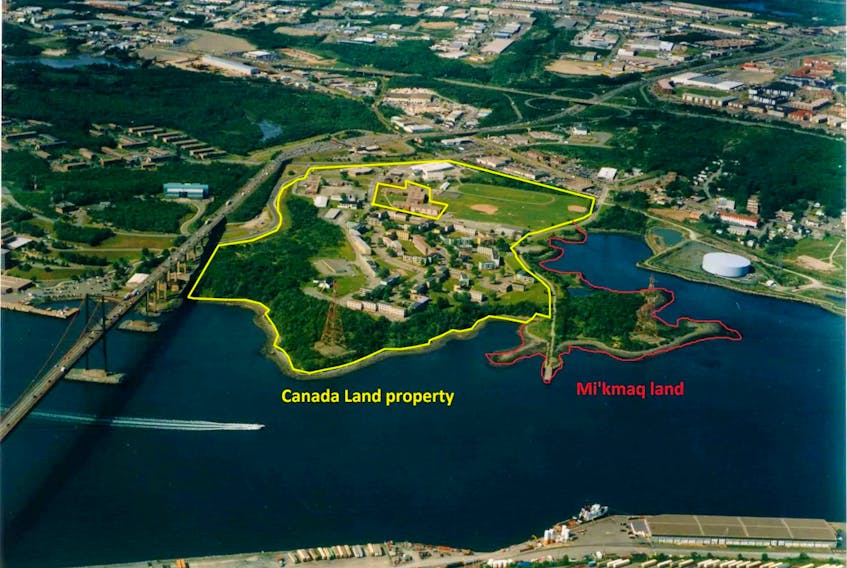 In 2014, Canada Lands received 33 hectares of land at Shannon Park from the Department of National Defence. The federal government retained 3.6 hectares across Tufts Cove from the Nova Scotia Power generating plant and transferred it to Millbrook First Nations. - Canada Lands Company